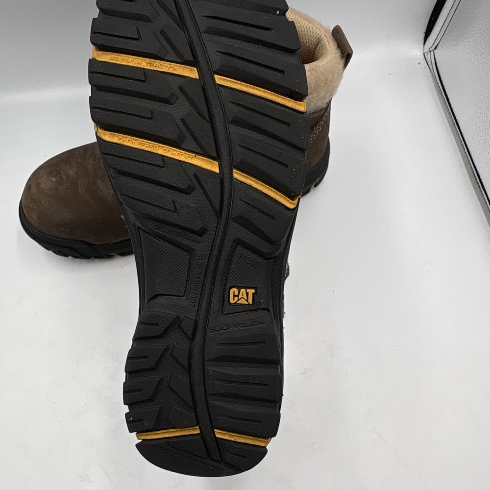 Caterpillar Tess Sundance Brown Leather EH Work Boots, Women's 7.5 Wide - Picture 14 of 14